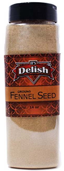 Ground Fennel Seeds All Natural by Its Delish -Large Jar-