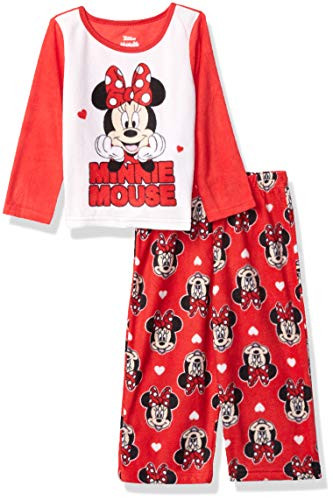 Disney Girls' Infant Mouse Pajama Set Minnie Love 24M