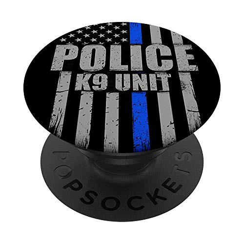 Thin Blue Line Police K9 K-9 Unit Flag - Phone Accessory PopSockets Grip and Stand for Phones and Tablets