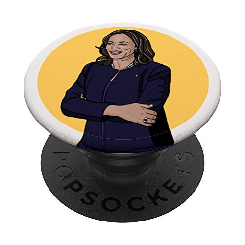 Kamala Harris Madam Vice President PopSockets PopGrip- Swappable Grip for Phones  and  Tablets