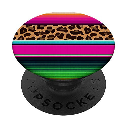 Serape Leopard Print Mexican Serape PopSockets Grip and Stand for Phones and Tablets