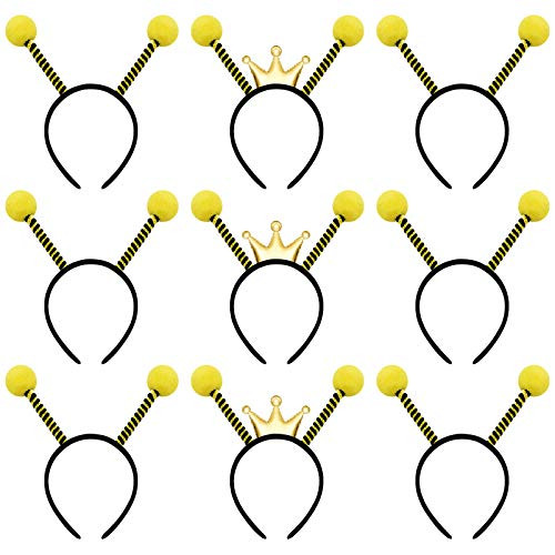 FRCOLOR 9Pcs Bee Headbands for Party Bee Tentacle Headbands Bee Hair Hoop Tentacle Hair Band Costume Headband for Kids Adult Costume Accessories Birthday Party Favors FRCOLOR 9Pcs Bee Headbands for Party Bee Tentacle Headbands Bee Hair Hoop Tentacle Hair Band Costume Headband for Kids Adult Costume Accessories Birthday Party Favors