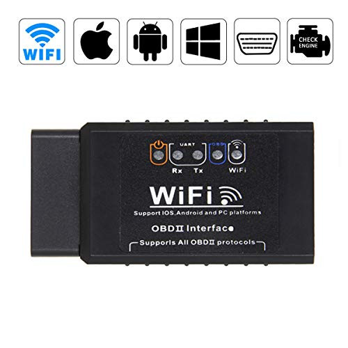 Car WiFi OBD 2 OBD2 OBDII Scan Tool Wireless Car Code Reader Scan Tool Diagnostic Scanner Engine for iOS Android Windows Devices