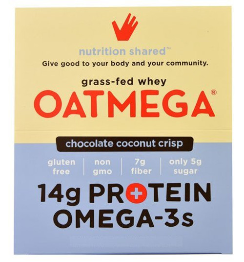 Oatmega 14g Protein Bar Chocolate Coconut Crisp -4 Count- Oatmega 14g Protein Bar Chocolate Coconut Crisp -4 Count-