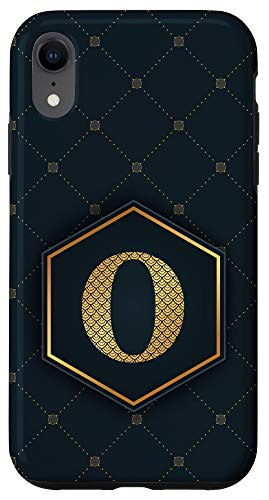 iPhone XR Letter O phone case Geometric pattern Chic Alphabet O Case