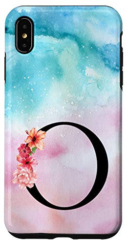 iPhone XS Max Letter O Floral Monogram Flower Initial Personalized Gift Case
