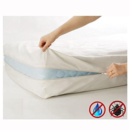 SOFINNI Zippered Mattress Encasement Waterproof, Dust Mite Proof, Bed Bug Proof (King)