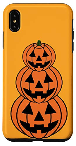 iPhone XS Max Cute Vintage Halloween Lover Pumpkins Jack O Lantern Pumpkin Case