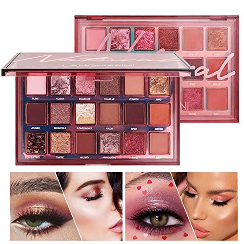 Petansy Eyeshadow Palette 18 Colors Matte Eyeshadow Pallet Professional Eye Shadow Matte Shimmer Makeup Pallet Highly Pigmented Colorful Powder Long Lasting Waterproof Eyeshadow Kit Petansy Eyeshadow Palette 18 Colors Matte Eyeshadow Pallet Professional Eye Shadow Matte Shimmer Makeup Pallet Highly Pigmented Colorful Powder Long Lasting Waterproof Eyeshadow Kit