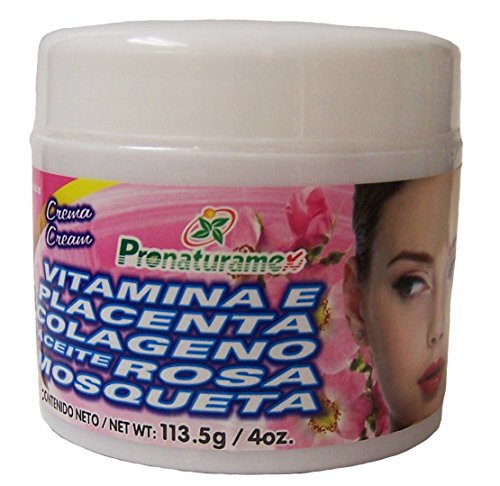 Crema con Vitamina E Placenta Colageno Aceite Rosa Mosqueta by PRONATURAMEX