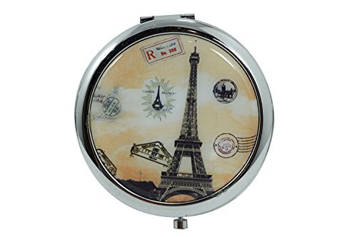 Paris Eiffel Tower Vintage Art Double Side Compact Mirror -K-