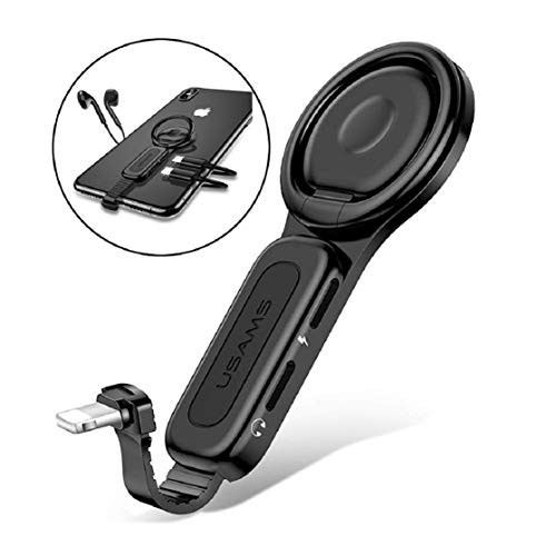 Headphone Adapter for iPhone Adapter 3.5mm Jack Charging Audio Car Charger Adaptor Jack Audio Aux to 3.5mm Dongle Splitter Converter Adapter Cable for iPhone X Xs Max XR 8 7 Plus for iOS 11 or Later