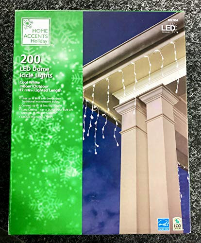 Home Accents Holiday 200 LED Dome Icicle Lights