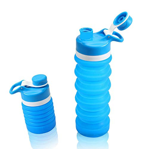 Yeeone Collapsible Water Bottle Food-Grade Silicone FDA Approved,BPA Free, Leak Proof Portable Travel &Sports Water Bottle (Sky Blue) Yeeone Collapsible Water Bottle Food-Grade Silicone FDA Approved,BPA Free, Leak Proof Portable Travel &Sports Water Bottle (Sky Blue)