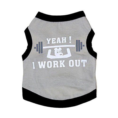 Howstar Pet Shirt Summer Clothes for Pet Puppy Vest Dogs Costumes Tank Top Pet Apparel -L D- Howstar Pet Shirt Summer Clothes for Pet Puppy Vest Dogs Costumes Tank Top Pet Apparel -L D-