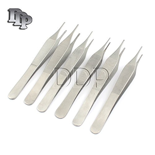 DDP Set of 6 O.R ADSON Forceps Micro FINE Point 4.75" Serrated Dental Instruments