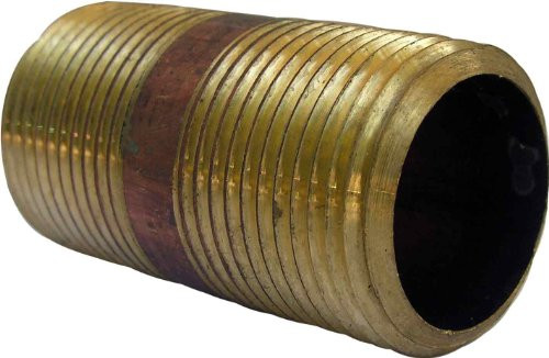 LASCO 17-9485 3-4-Inch by 2-Inch Red Brass Pipe Nipple