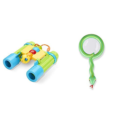 Melissa  and  Doug Giddy Buggy Binoculars  and  Sunny Patch Shimmy Snake Magnifying Glass with Shatterproof Lens