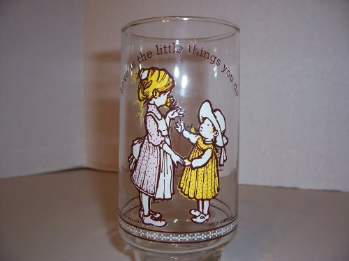 Vintage HOLLY HOBBIE "Happy Talk" Glass -Coca Cola Limited Edition-