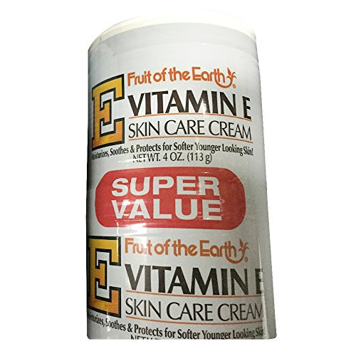 Fruit Of The Earth Bogo Cream Vitamin-E 4 Ounce Jar -118ml- -3 Pack-