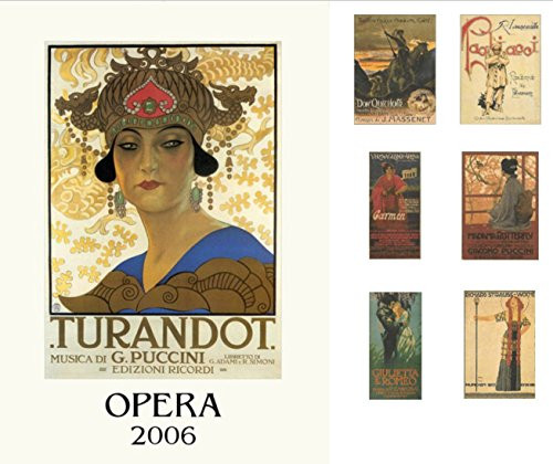 Poster Turandot -G. Puccini- - Vintage Style Italian Opera 20 x 28in