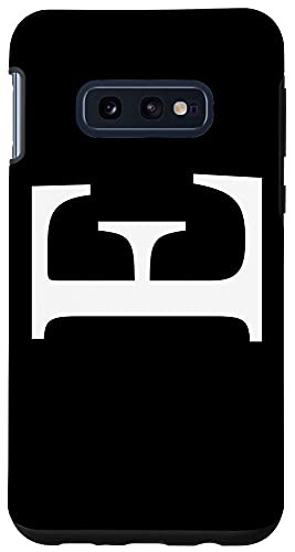 Galaxy S10e Monogram Letter E Personalized Capital Initial Case