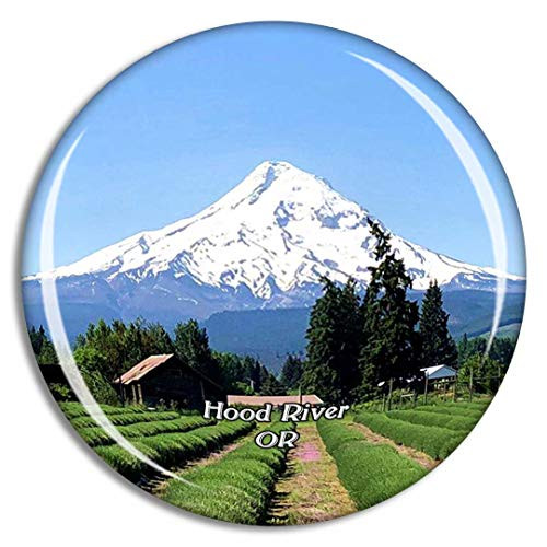 Hood River Mount Hood Oregon USA Magnet Travel Souvenir 3D Crystal Glass Collection Gift Refrigerator Sticker Hood River Mount Hood Oregon USA Magnet Travel Souvenir 3D Crystal Glass Collection Gift Refrigerator Sticker