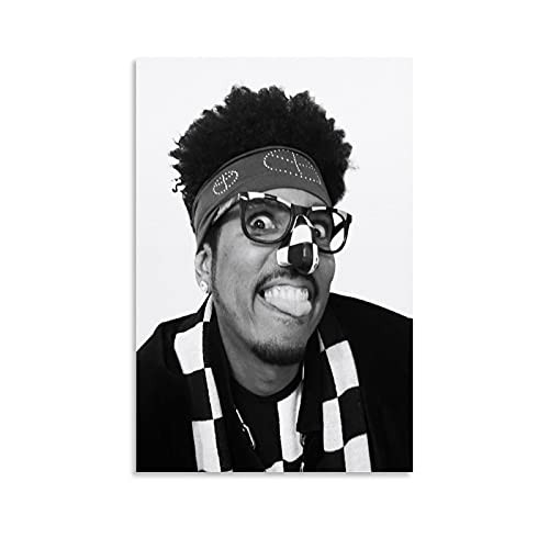 MENMEN Digital Underground Rapper Shock G Poster Decorative Painting Canvas Wall Art Living Room Posters Bedroom Painting 12x18inch-30x45cm-