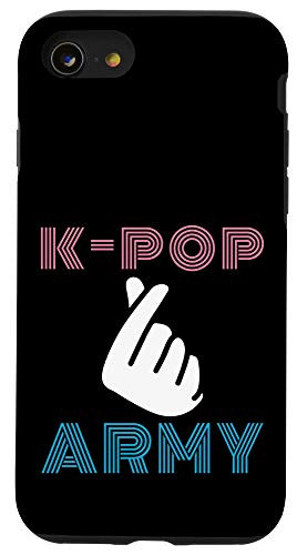 iPhone SE -2020- - 7 - 8 Retro K-Pop Army Finger Heart Korean Pop Music Case