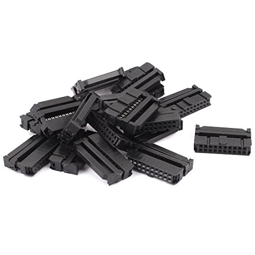uxcell 18 Pcs FC-20P 2x10 Pin Female Header IDC Cable Connector 2.54mm Pitch