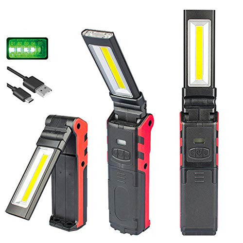 COB Led Work Light,USB Rechargeable Work Light with Magnetic Base&Hanging Hook,COB Super Bright Adjustable LED Work Light Inspection Lamp Hand Torch,for Outdoor Work Lamp Car Repair Emergency COB Led Work Light,USB Rechargeable Work Light with Magnetic Base&Hanging Hook,COB Super Bright Adjustable LED Work Light Inspection Lamp Hand Torch,for Outdoor Work Lamp Car Repair Emergency