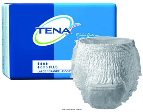 TENA Protective Underwear Plus Absorbency Tena Prtv Undrwr Pl Lg -1 PACK 18 EACH-