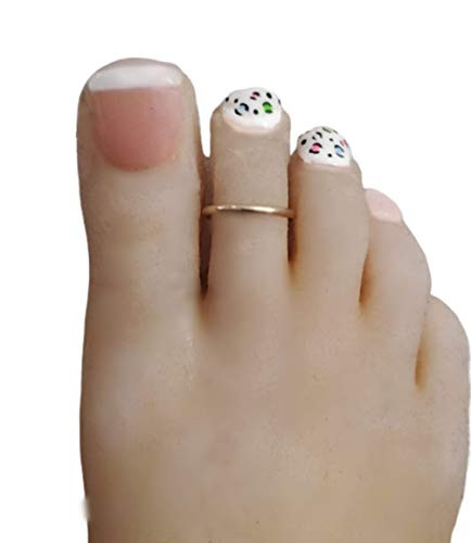 Gold Toe Ring  14K Gold Filled Simple 2mm plain band adjustable Dainty  Rings for Women