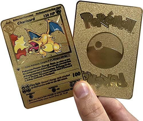 Gold Charizard- Pokemon Gold Metal 1st Edition Shadowless Version-Custom-
