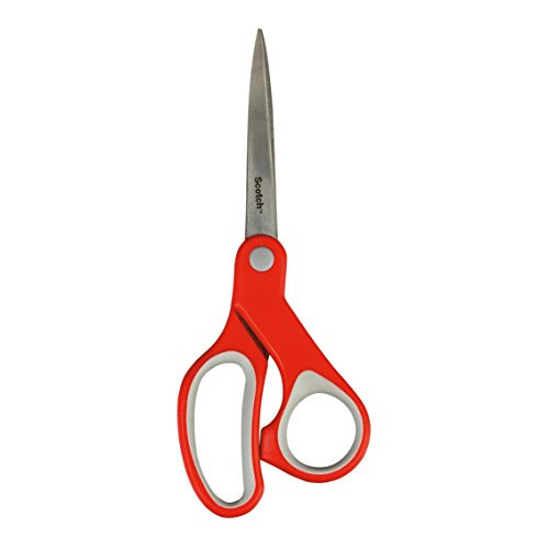 Scotch Comfort Scissors 1428 - Red-Grey 18 cm