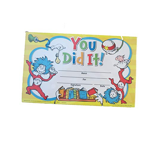 Dr Seuss You Did It Recognition Award 18 ct