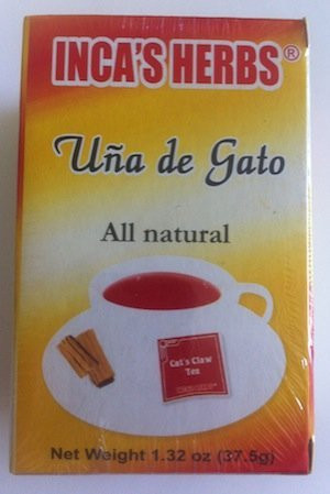 Inca's Herbs Uña De Gato -Cat's Claw Tea- 25 Tea Bags 1.32oz 3 Pack