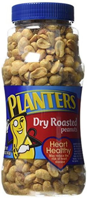 PLANTERS PEANUTS DRY ROASTED SALTED 16 OZ PLANTERS PEANUTS DRY ROASTED SALTED 16 OZ