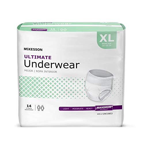 McKesson Disposable Underwear X-Large UW33853 Maximum 14 Ct