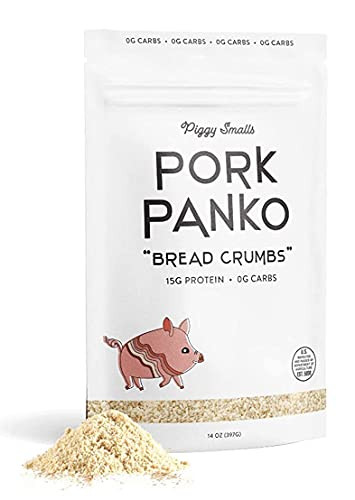 Pork Panko Keto Bread Crumbs High Protein Healthy Keto Pork Rind Crumbs Crushed Gluten Free Rinds with Zero Sugar or Carbs Paleo Friendly Food  No Carb Healthy Breadcrumbs  14oz