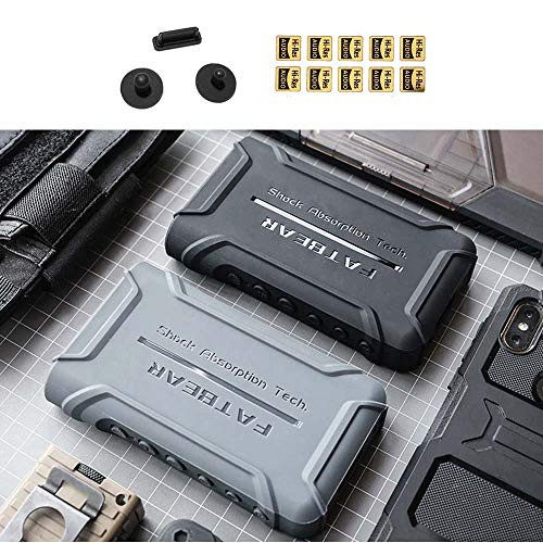 FAT BEAR Sony NW-WM1A CaseAnti-Skid Anti-Knock Shockproof Armor Full Protective Skin Case Cover for Sony NW-WM1A WM1A NW-WM1Z WM1Z with Dust Plug -Black-