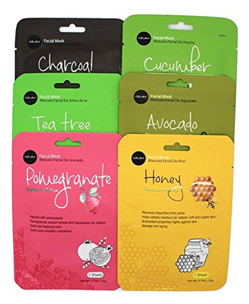 Celavi Essence Facial Mask Paper Sheet Korea Skin Care Moisturizing -3x6 Total of 18-