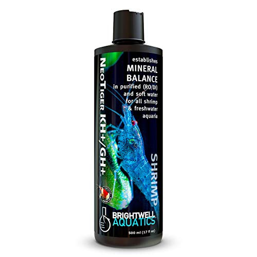 Brightwell Aquatics NeoTiger KH plus-GH plus - Establishes Mineral Balance in Purified and Soft Water for Shrimp and Freshwater Aquariums 500 ml Brightwell Aquatics NeoTiger KH plus-GH plus - Establishes Mineral Balance in Purified and Soft Water for Shrimp and Freshwater Aquariums 500 ml