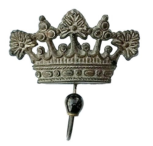 Imax Cast Iron Regent's Crown Hook -Crown Style B-