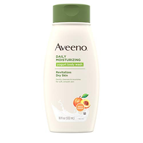 Aveeno Active Naturals Daily Moisturizing Body Yogurt Body Wash Apricot and Honey 18oz 18 Fluid Ounce