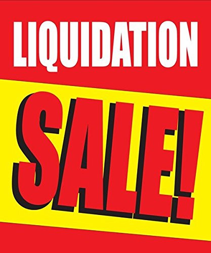 Liquidation Sale 18"x24" Store Business Retail Discount Promotion Signs -Single Sign-
