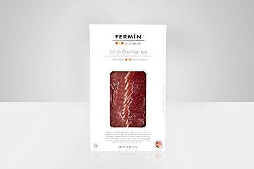 Fermin A Cut Above 50  percent Iberico Grain-Fed Ham Sliced - Jamon de Cebo Iberico 50  percent Raza Iberica en lonchas - Hand Carved Style 2 oz Pack -1-