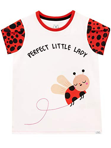 Harry Bear Girls Ladybug T-Shirt White 7