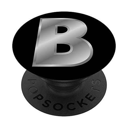 B Grey Gray Black White Initial Monogram Capital Letter Name PopSockets Grip and Stand for Phones and Tablets B Grey Gray Black White Initial Monogram Capital Letter Name PopSockets Grip and Stand for Phones and Tablets