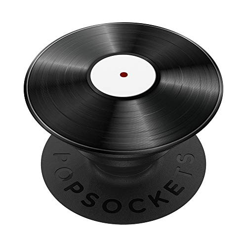 Record White Vinyl Audio Music Retro Vintage PopSockets PopGrip- Swappable Grip for Phones and Tablets Record White Vinyl Audio Music Retro Vintage PopSockets PopGrip- Swappable Grip for Phones and Tablets